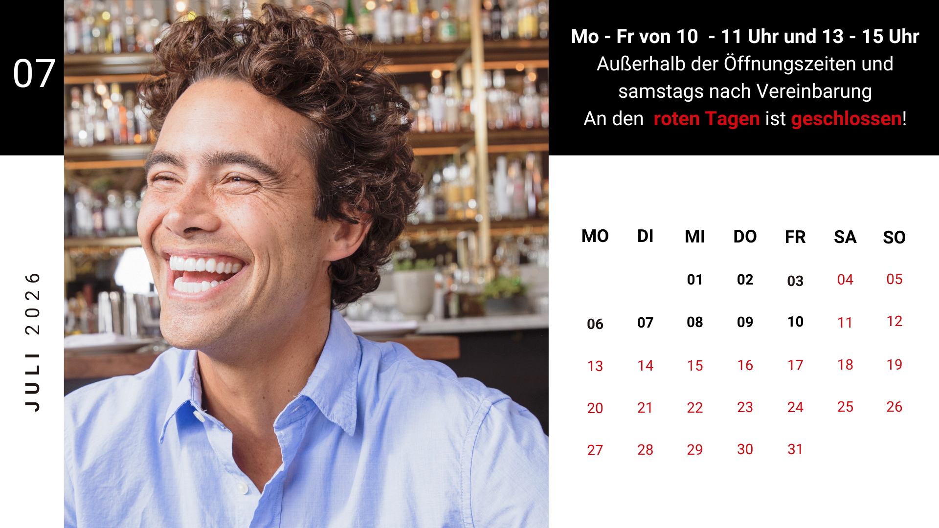 Öffnungszeiten Dr. Sabukoschek Juli 2026